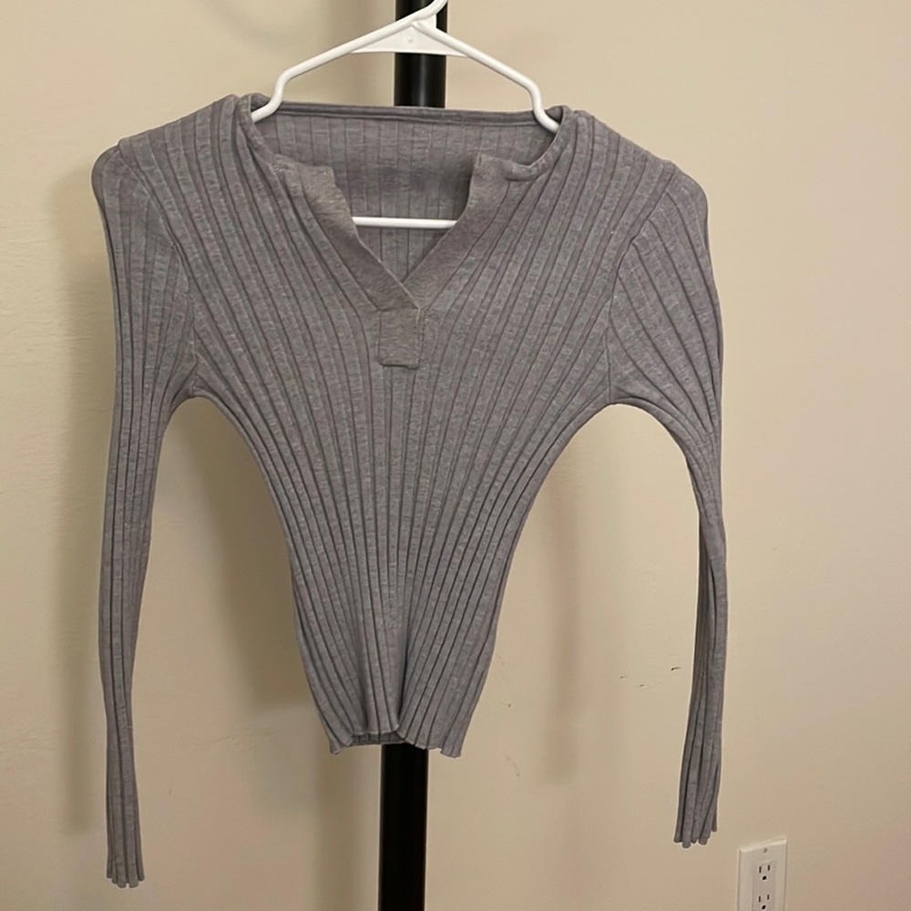 A slim sweater